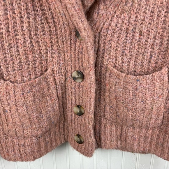 Madewell Space Dye Shawl Collar Cardigan Sweater Size XS Spacedye Cotton Candy - Picture 5 of 9